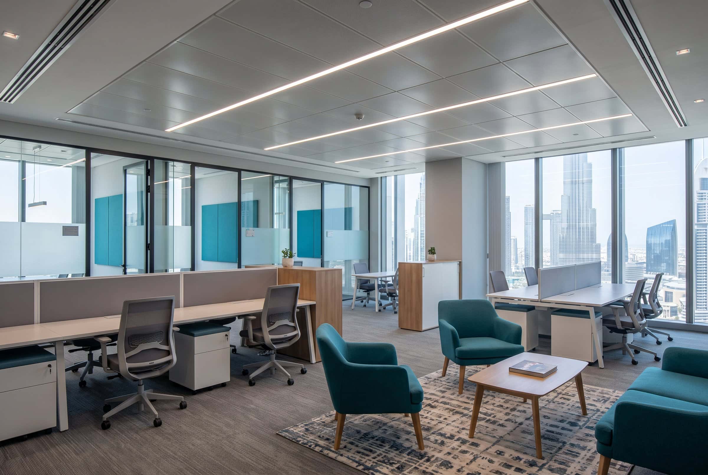 Commercial office fit-out in Business Bay
