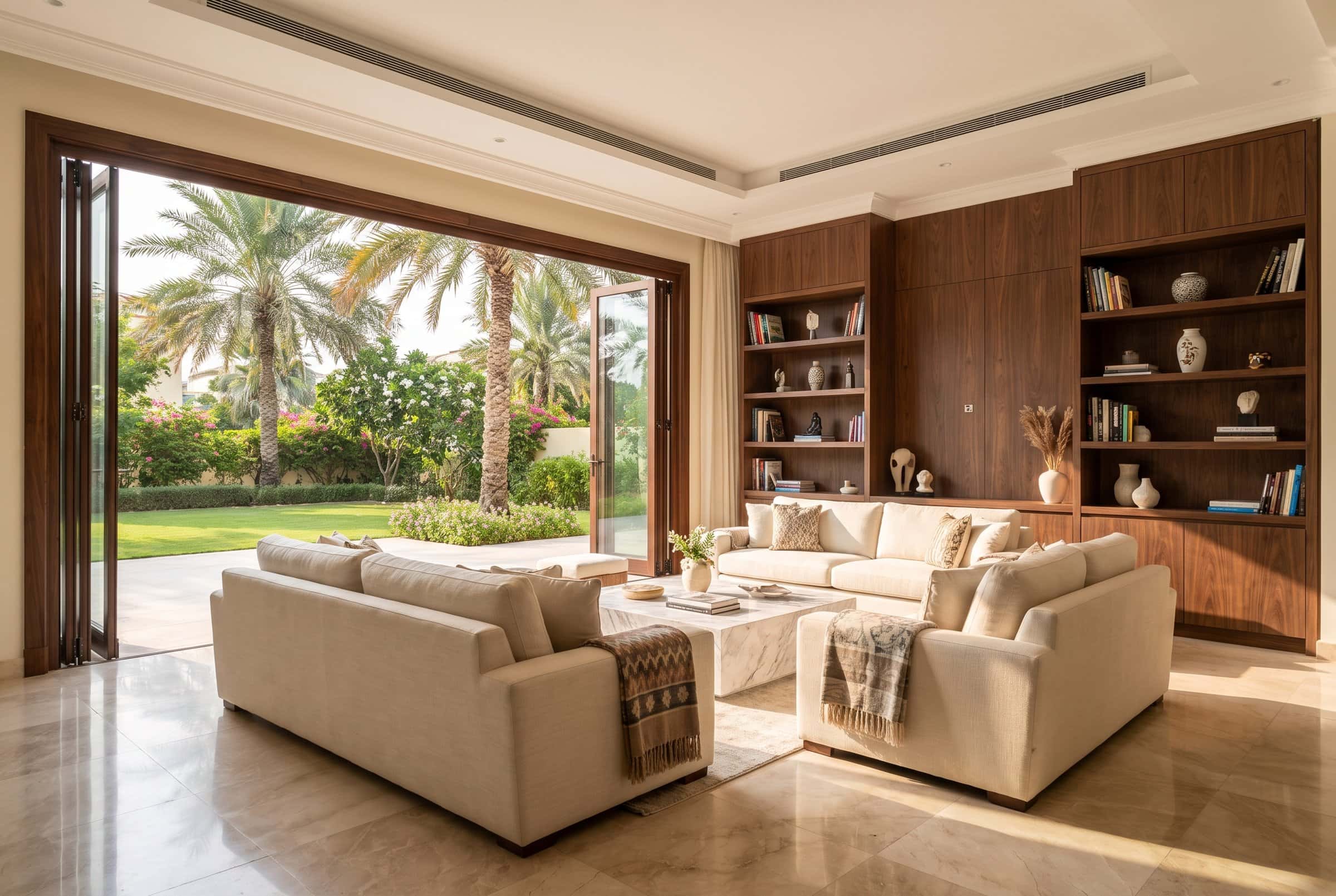 Villa interior in The Lakes with air-conditioned living space